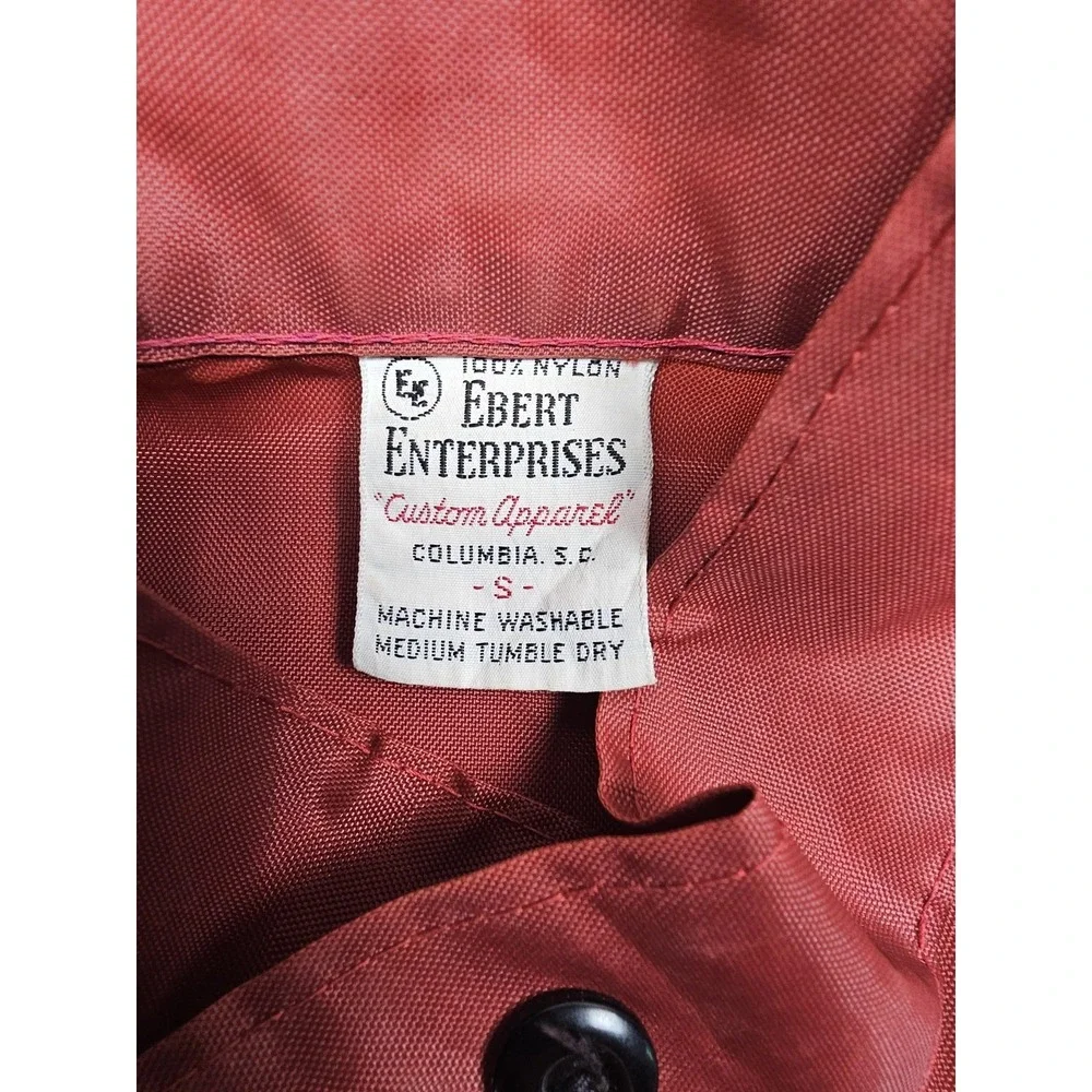 VINTAGE South Carolina Gamecocks Coach Jacket Mens Small Red NCAA Ebert USC